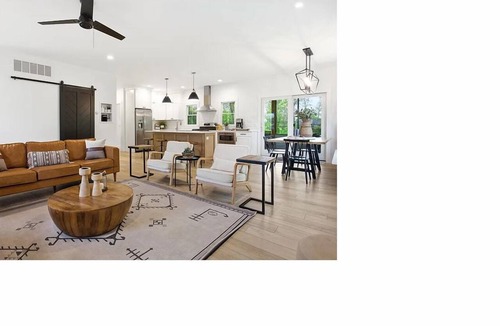 Effingham House | Luxury Modern Farmhouse on Quiet Emerald Cove with GIANT Boat Dock!