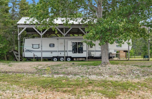 Carp Lake House | Mackinaw Straits View RV : Summer Beachfront RV on Lake Michigan