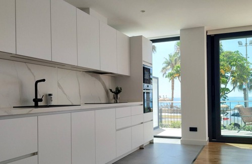 La Caleta Apartment | (NEW 2022) LA MALAGUETA BEACH FRONT LUXURY SUITE WITH PARKING AND SEA VIEWS