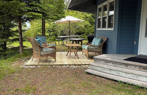 St Ignace House | Octagon Beach House Enjoy a tranquil getaway w/private beach on Lake Michigan