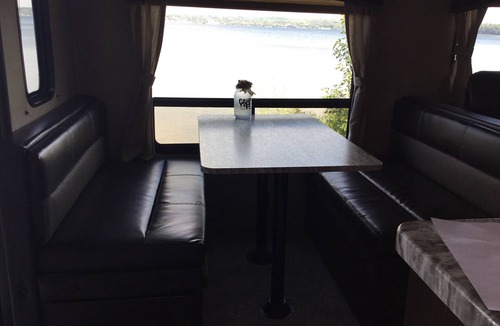 Baraga House | Pet friendly travel trailer 5 steps from waters edge on Lake Superior!