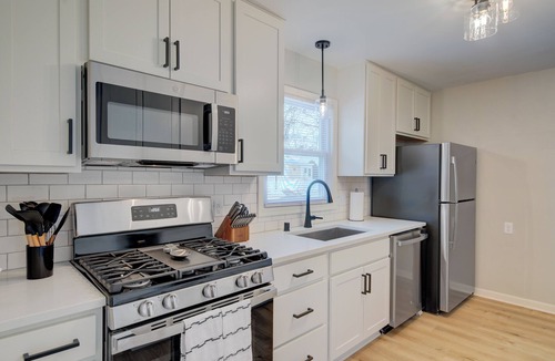 Racine House | Remodeled Home w/Garage, Workspace & Fenced Yard