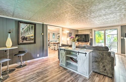Cheboygan House | Riverfront Home w/Dock ~ 6 Mi to Cheboygan!