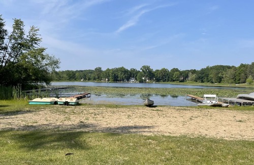 Palmyra Cabin | Rustic cabins in secluded campground with lake access and woods to wander in.