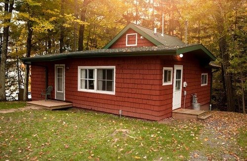 Ashland Cabin | Rustic Camping Cabin with a Lake View near Bayfield, Wisconsin