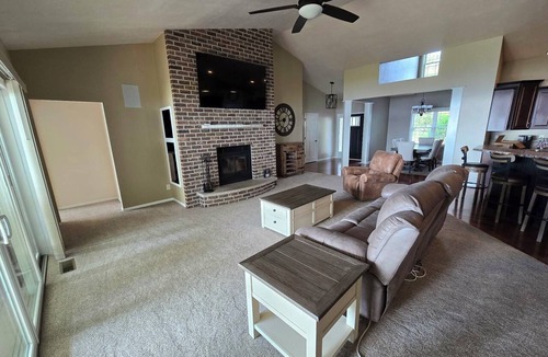 Oshkosh House | Spacious 4-bedroom Lakefront house in peaceful Oshkosh neighborhood.