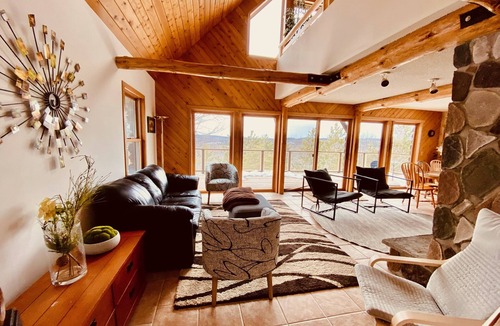 Washburn Ski Chalet | Spacious Log Cabin with Valley Views & ATV Trails Access