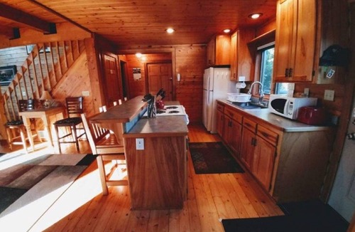 Grantsburg Cabin | Stunning Waterfront Family Log Cabin with Pontoon Rental Option. Check it out!