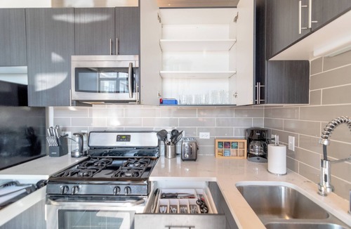 Near South Side Apartment | Stylish 2BR Suite near McCormick Place & Soldier Field Best for Small Groups