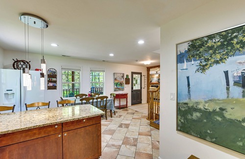 Lake Michigan Beach House | Walk to the Beach: Pet Friendly w/Fire Pit!