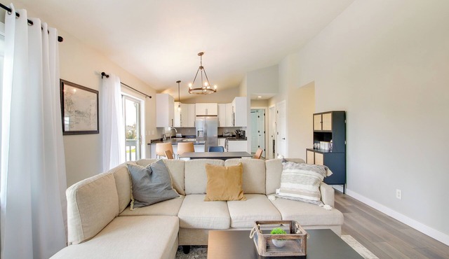 Bright Little Chute Condo w/Deck & Yard!