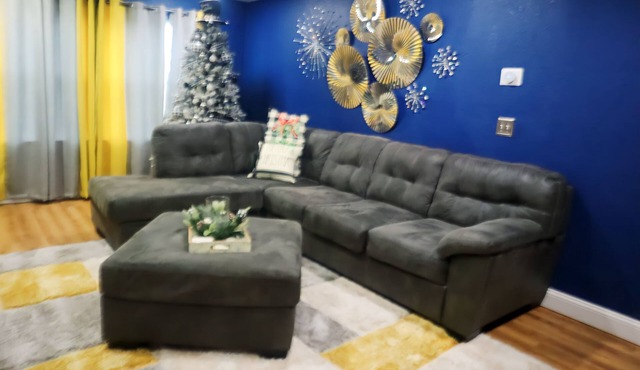 Cozy 3-bedroom home in Kansas City with WiFi, AC, and a private backyard.