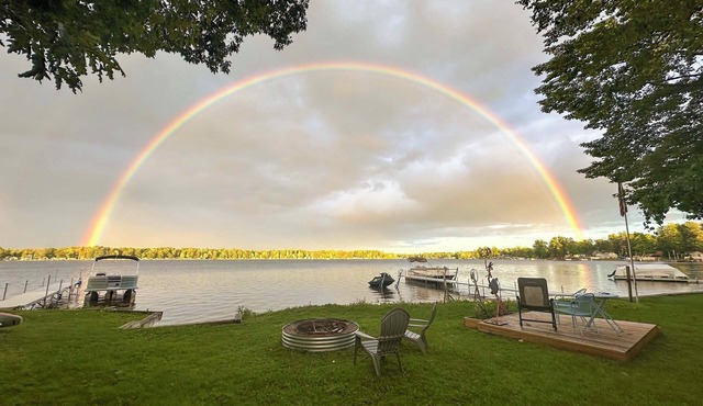 Deck & Scenic Views: Lakefront Cottage in Hale!