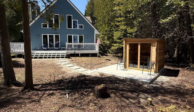 Door County Retreat Near Baileys Harbor and Sister Bay with Sauna and Shoreline