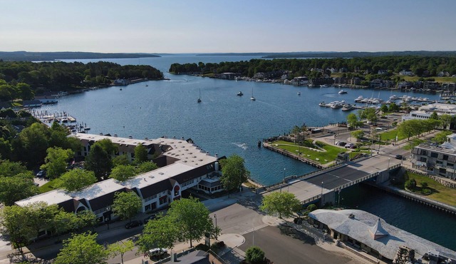 EWI 116 Lake Charlevoix Views | Pool, Hot Tub, Sauna | Fireplace
