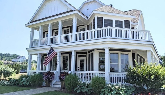 Experience luxury in this 4-bedroom home with stunning lake views in Bay Harbor.