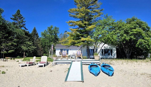 Fantastic Lakefront Beach House with Stunning Views in St. Ignace, Michigan