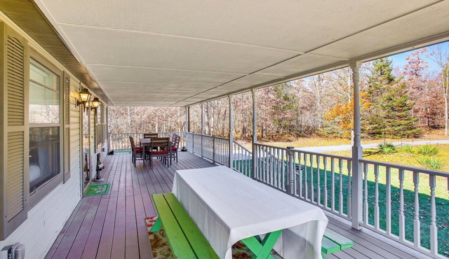 Furnished Porch + Large Yard: Michigan Family Home