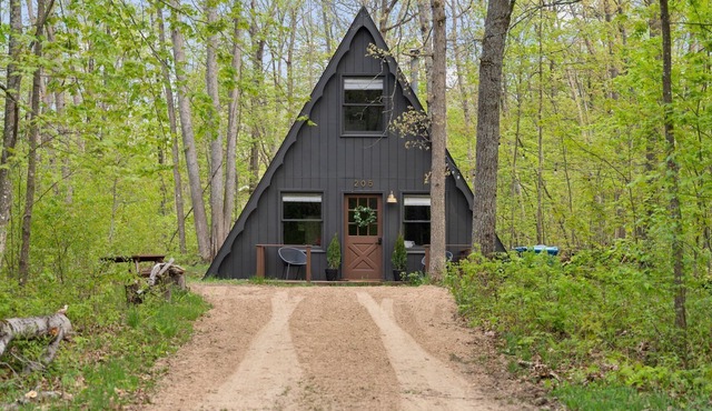 Higgins Haus, Cozy Modern A-Frame