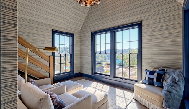 Home on hillside with lake + mountain views in Clarkesville