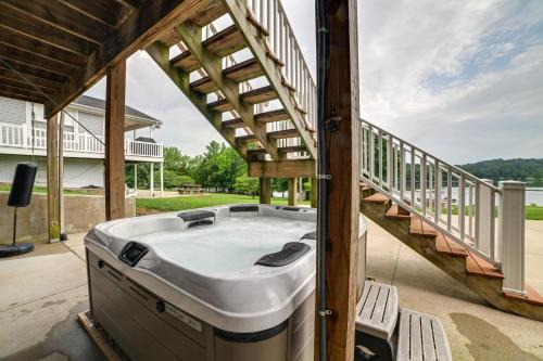 Hot Tub, Dock & Views: Waterfront Home in Cadiz!