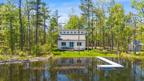 Knotty Pine Lakefront Cabin, Dock Fire Pit