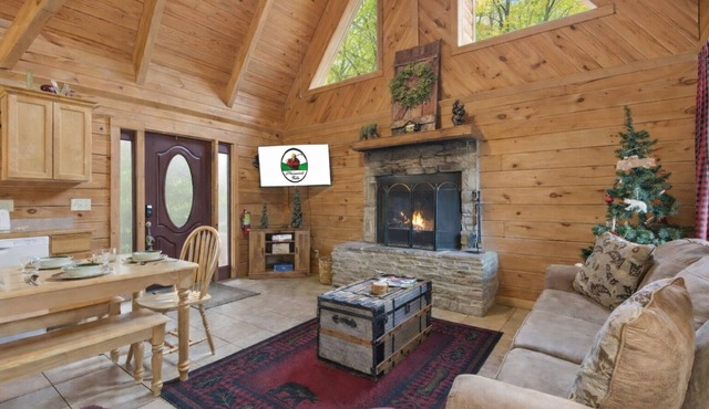 Little Bear Cabin Hot Tub Near Thunder Ridge Sleeps 6