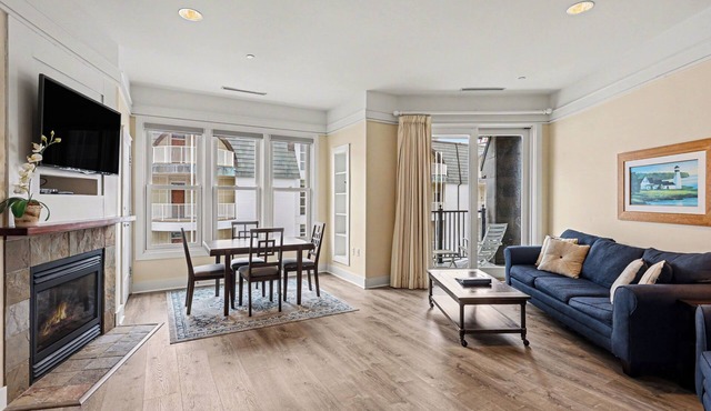 Luxurious King Suite 364 in Bay Harbor, perfect for couples, with stunning village views.