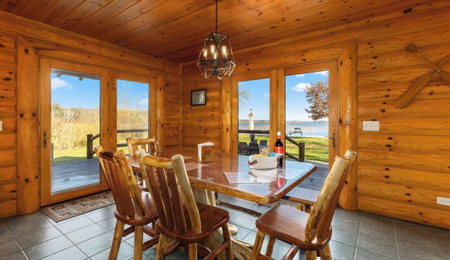MillMann's Lodge on Dam Lake SaunaPontoonSwim GAME ROOM in Aitkin