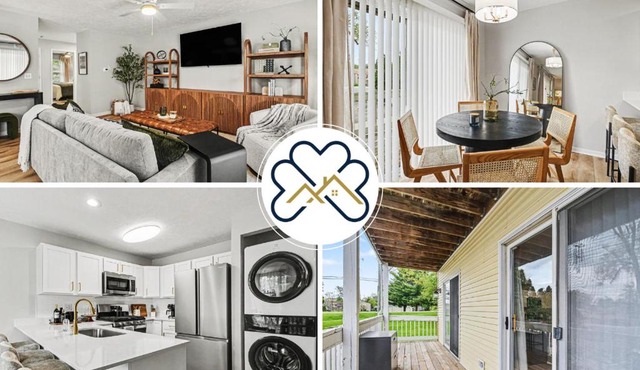 Modern Luxury Condo Walk to Notre Dame 2BR2BA Parking in South Bend
