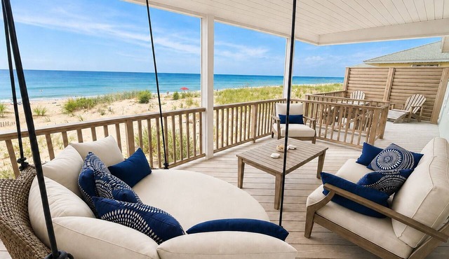 OCEANFRONT OASIS - Beautifully Renovated, Perfect Beach House 💙! in Kitty Hawk