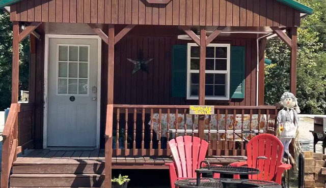 Poolside Cabin Heart of Camp Safe Haven.