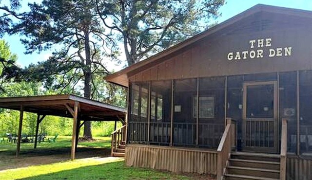 The Gator Den at Caddo Lake in Karnack, Texas