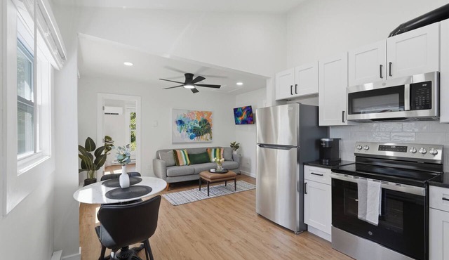 Walk to Depot Town - Private Deck & King Bed