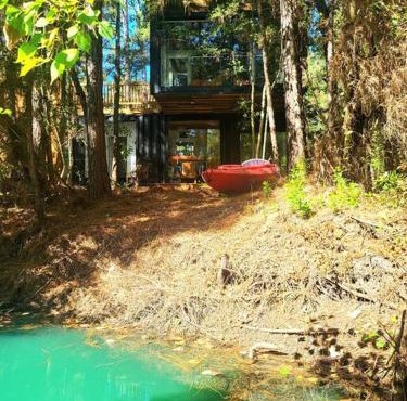 Waterfront Container House In A Magical Forest! in Waller