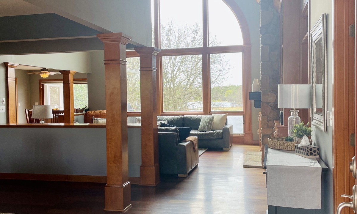 Stillwater House | Secluded Lakefront Home with outdoor hot tub, fire pit & indoor Hockey Rink