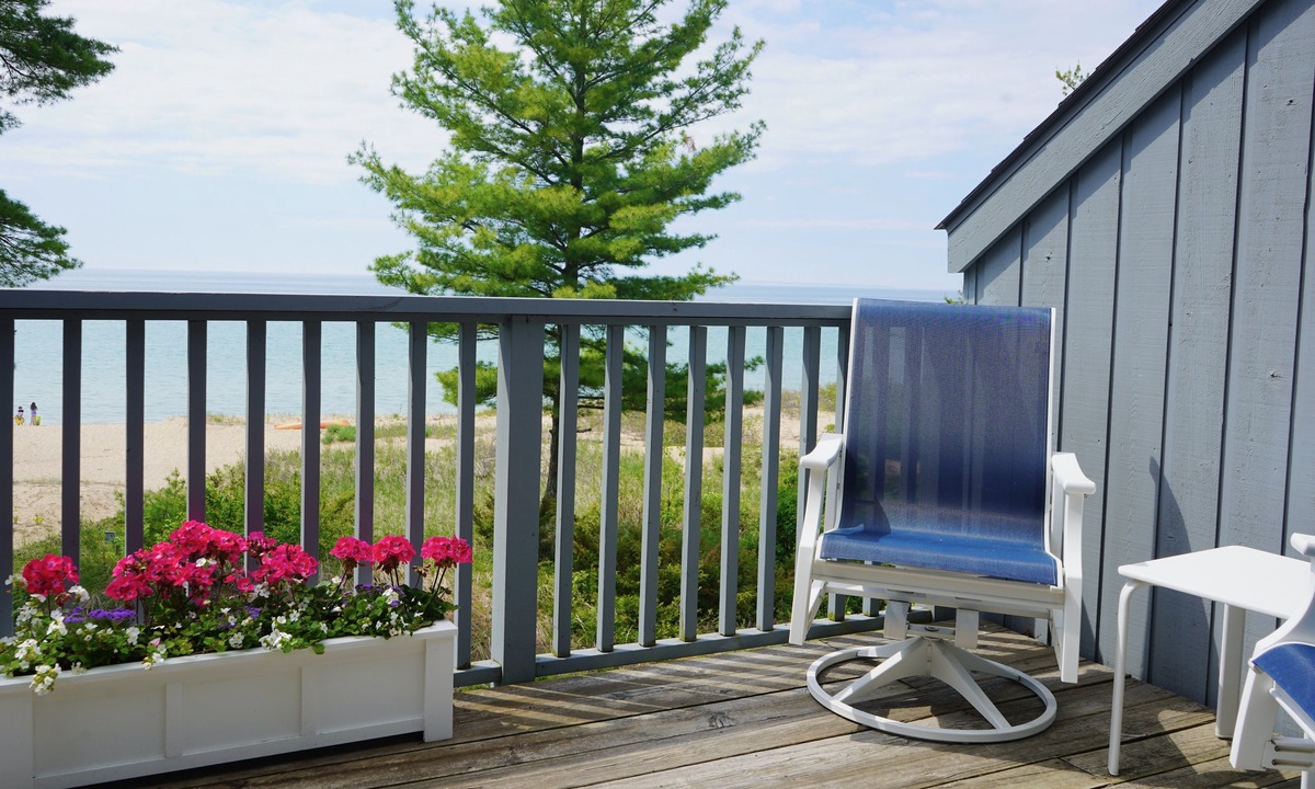 Glen Arbor Condo | Stunning Homestead Beachfront Condo - Epic Sunsets Over Sleeping Bear Bay