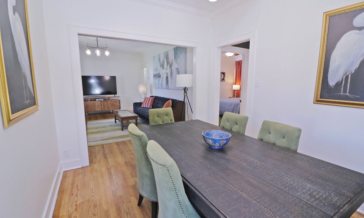Monroe House | 3-bedroom house near Forsythe. Pet friendly! Fenced yard. Perfect for groups!