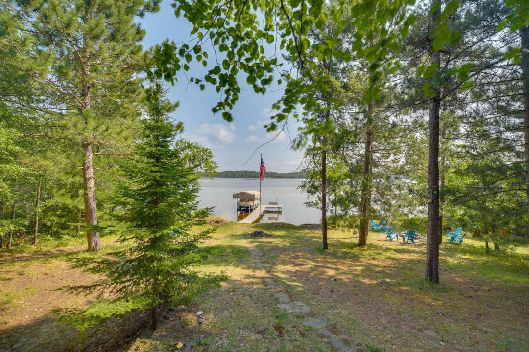 Minong House | Waterfront Stay w/Dock & Views on Minong Flowage