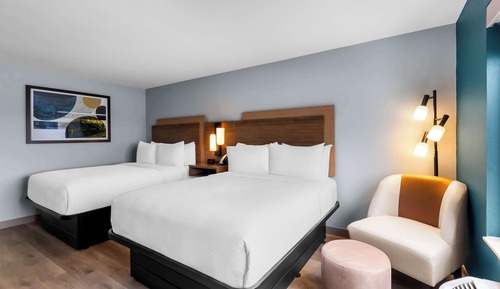 Standard Room, 2 Queen Beds, Non Smoking, Refrigerator & Microwave