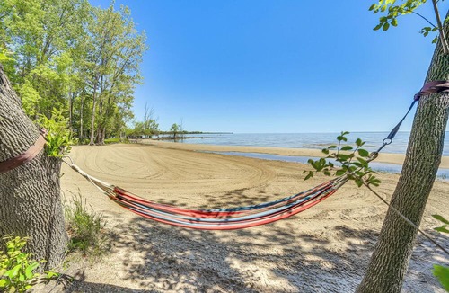 Menominee Cottage | Private Beach & Deck: Spacious Lake Michigan Home