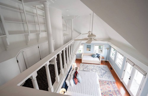 Macatawa House | Striking multi-level vacation home across from Lake Macatawa and Marina