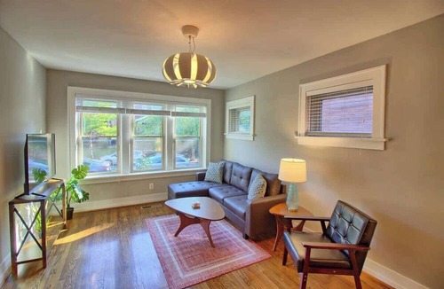 St. Louis Apartment | Stunning Minimalist Gem | Fenced Backyard + W/D