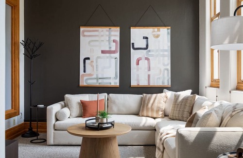 Traverse City Condo | Historic Hearth · Newly Redesigned Condo in Historic Building