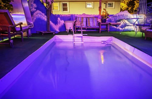 St. Louis House | Unique Home w/Private Pool, Fenced Yard, Projector & 1920's Style Speakeasy!
