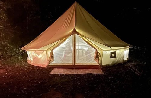 Niles RV Rental | Ideal Bell Tent for a Glamping Experience on a Farm with all the Amenities in Niles, MI