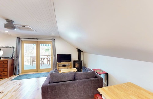 Lake Township Condo | Half-Mile to Crystal Lake! Couples Retreat w/Deck