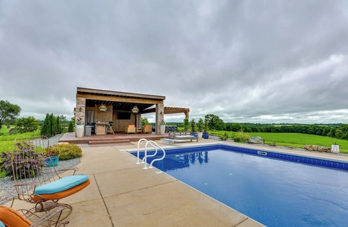 Mount Horeb Apartment | Outdoor Oasis: Luxe Flat in Mt Horeb!