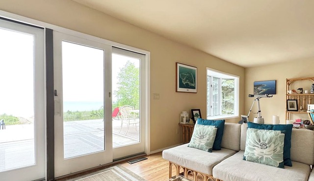 Lake Michigan Beach House with Panoramic Views Near Mackinac Bridge