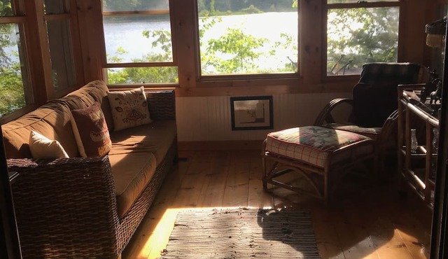 Private spacious lakefront pet friendly lodge on 300 acres,swim hike fish relax! in Fife Lake
